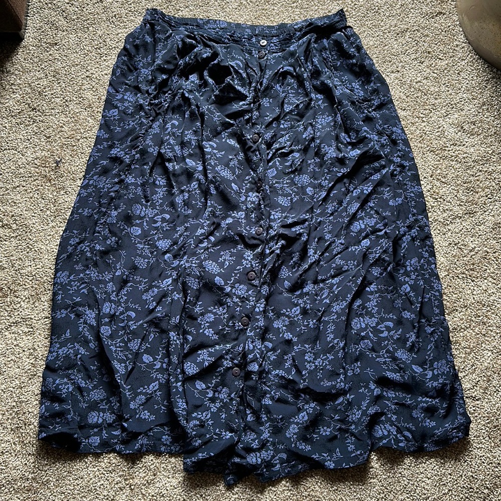🌸 Vintage April Cornell Button-Down Skirt - Timeless Elegance